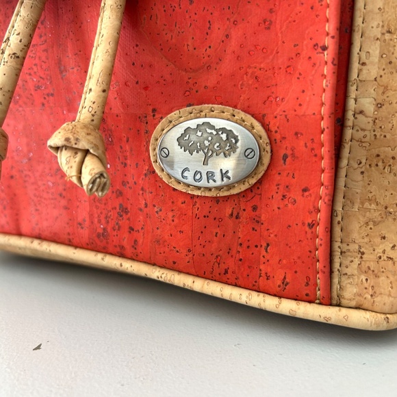 NWT Natural CORK Two-tone Backpack Made in Portugal - Picture 2 of 16